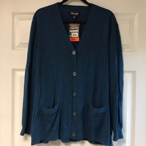 NWT Marine Blue Cardigan